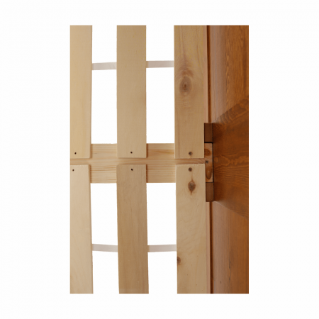 Pat, lemn de pin culoare de stejar, 180x200, PROVO [5]