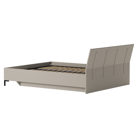 Pat matrimonial, 160x200, gri-maroniu Taupe, DOMCA [5]