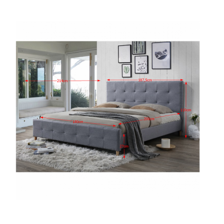 Pat matrimonial, gri, 180x200, BALDER [2]