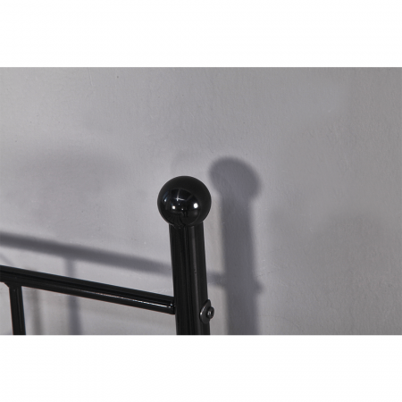 Pat metalic de 1 persoana , 90x200 negru ,suport saltea inclus [8]
