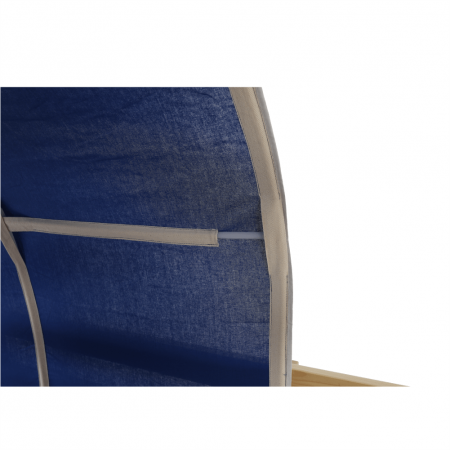 Pat pentru copil, inaltat ,cu cort si tunel albastru,208x90x110 cm,lemn pin,Bortis Impex [16]