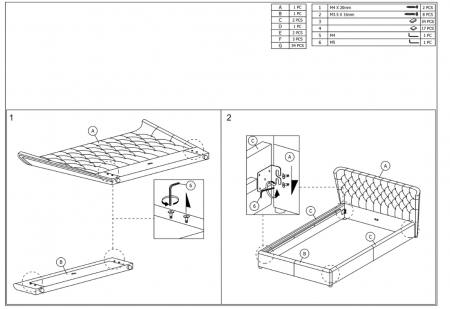 Pat tapitat dormitor , loc saltea 160x200, stofa catifelata gri , cu suport saltea inclus-lamelara fix,  tablie inalta, matlasata cu model , design unicat, [5]