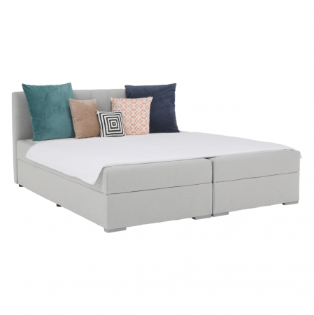 Pat tip BOXSPRING 180x200, gri deschis, FERATA KOMFORT [28]