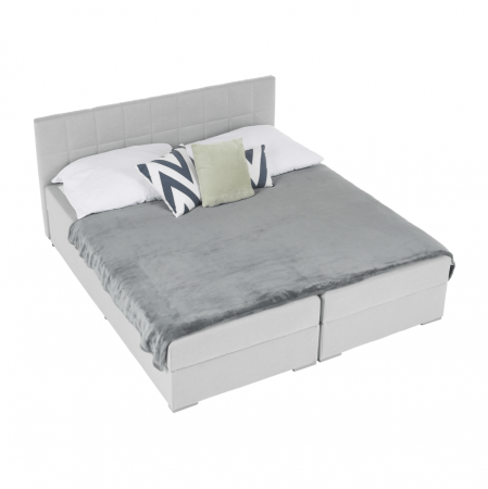 Pat tip BOXSPRING 180x200, gri deschis, FERATA KOMFORT [18]