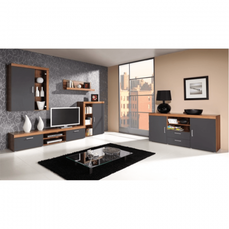 Poliţă suspendabilă CHERIS 6, prun/grafit gri [1]