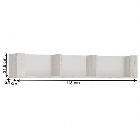 Poliţă TIP 61, alb craft, ANGEL [3]