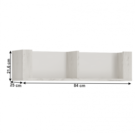 Poliţă TIP 62, alb craft, ANGEL [3]