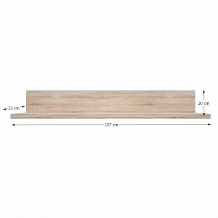 Poliţă TYP 20, PAL melaminat, stejar sonoma, NORTY [3]