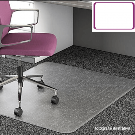 Protecţie podea sub scaun, transparentă, 100x70 cm, 0, 5 mm, ELLIE NEW TYP 1 [1]