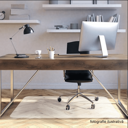 Protecţie podea sub scaun, transparentă, 100x70 cm, 0, 5 mm, ELLIE NEW TYP 1 [3]