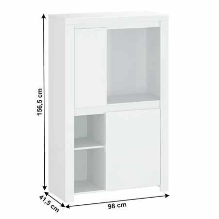 Raft 2D, alb lucios, LINDY [3]