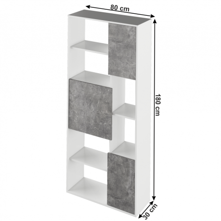 Raft, alb / beton, ULIMI [2]