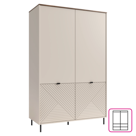 Toate Produsele - Raft, caşmir/stejar castello, EYCO 4D