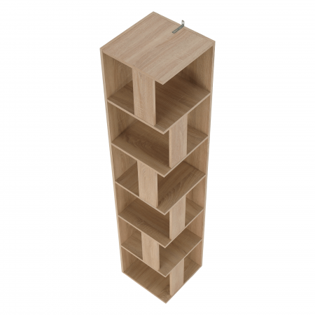 Raft de colţ, stejar sonoma, KORIND [12]