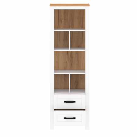 Raft deschis, alb alba / stejar craft auriu, LANZETTE R [1]