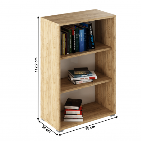 Raft deschis,stejar artizan/alb, RIOMA TYP 04 [2]