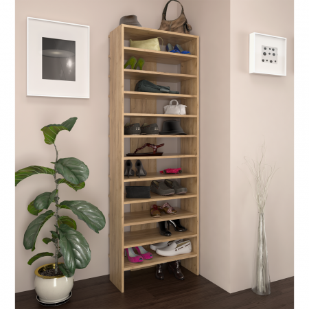 Raft înalt/pantofar, stejar artizanal, OSKI [4]