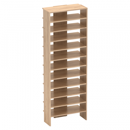 Raft înalt/pantofar, stejar artizanal, OSKI [2]