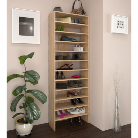 Raft înalt/pantofar, stejar sonoma, OSKI [4]