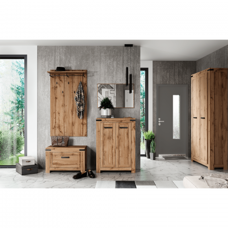 Raft pantofi 1K, stejar wotan, MORATIZ [2]