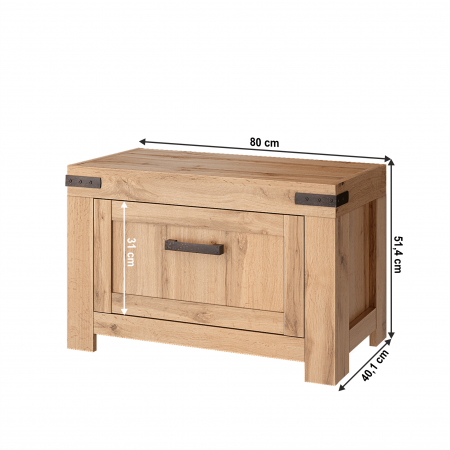 Raft pantofi 1K, stejar wotan, MORATIZ [1]