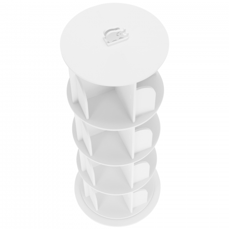 Raft pivotant, 4 poliţe, alb, ERION TIP 1 + cadou [2]