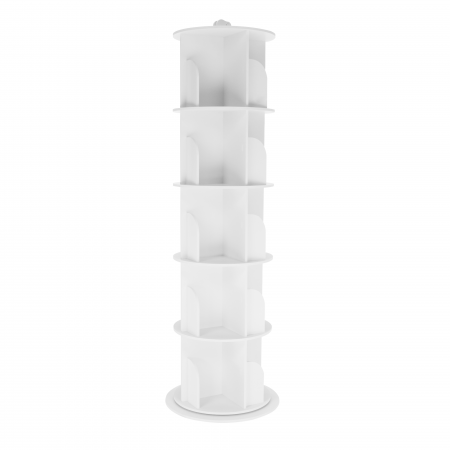 Raft pivotant, 5 poliţe, alb, ERION TIP 2 +cadou [10]