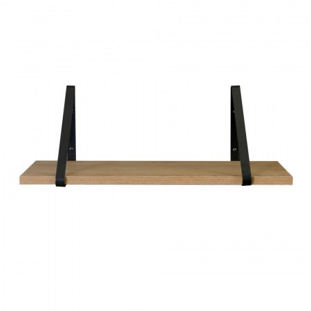 Raft suspendat, stejar / negru, SAGIRA [1]
