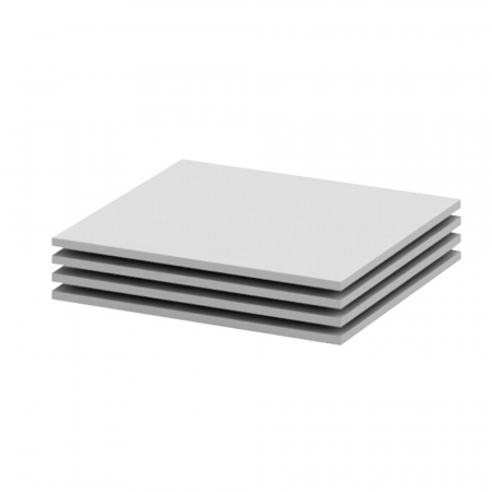 Living - Rafturi 4 buc, albe, 56,8x51,8, BETTY 2 BE02-012-00