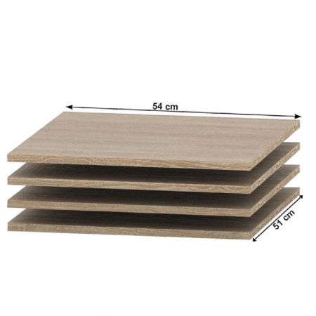 Rafturi pentru dulap, stejar sonoma, TEMPO ASISTENT NEW 036-00 [3]