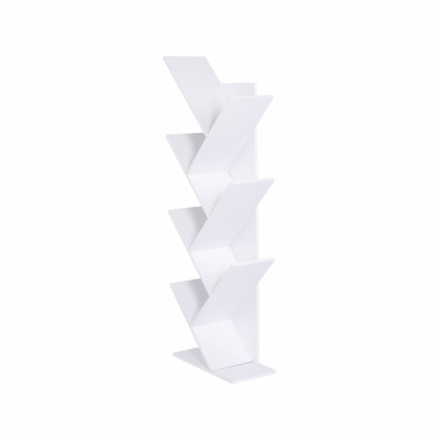Etajera pentru carti , 120 cm inaltime, alb,Bortis Impex [1]