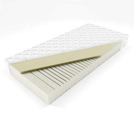 Saltele - Saltea spuma memory visco (3cm) +spuma flexibila hr 18cm, 160x200 x 21 cm grosime, husa lavabila, detasabila, antialergica, ortopedica, Bortis