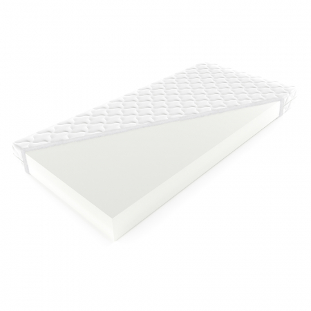 Saltele - Saltea spuma poliuretanica, 140x200x17 cm grosime, ortopedica, reversibila, husa antialergica, matlasata si detasabila, fermitate medie - Bortis Impex
