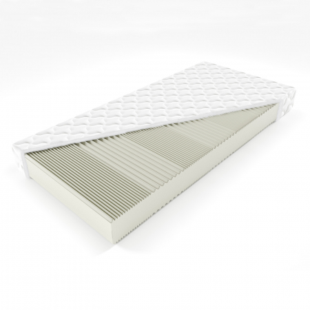 Saltele - Saltea  spuma profilata, 160x200x20 cm grosime, ortopedica, reversibila, husa antialergica, matlasata si detasabila, spuma poliuretanica profilata, circulatie buna a aerului prin profilare