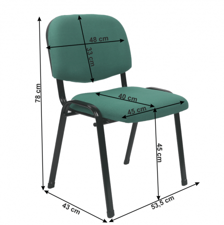 Scau de birou, verde, ISO 2 NEW [4]