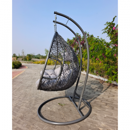 Scaun agăţat, gri, DALVEA 2 NEW [1]