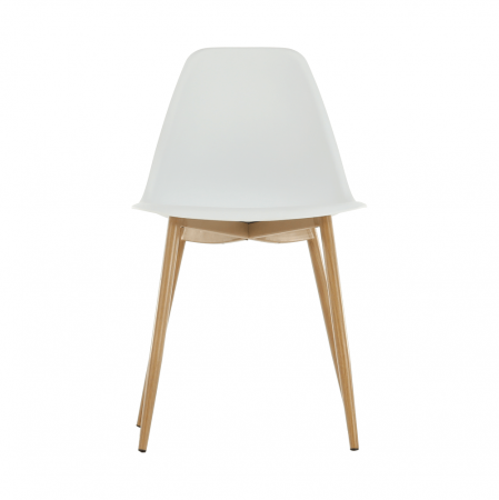 Scaun, alb/natural, SINTIA [14]