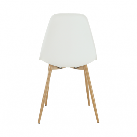 Scaun, alb/natural, SINTIA [9]