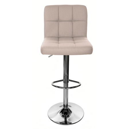 Scaun bar, gri maro taupe ţesătură/crom, KANDY 2 NEW [1]