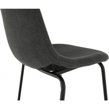 Scaun bar, material textil gri închis/metal, MARIOLA 2 NEW [20]
