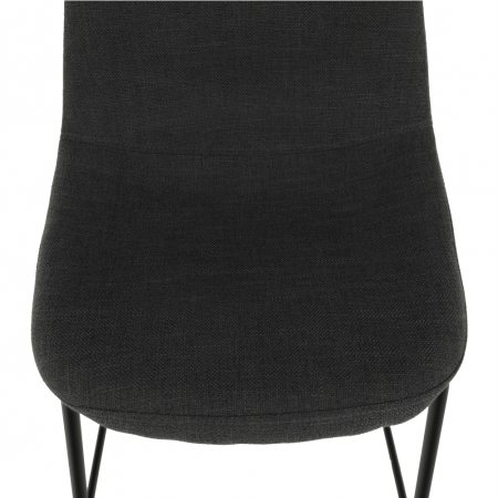 Scaun bar, material textil gri închis/metal, MARIOLA 2 NEW [22]