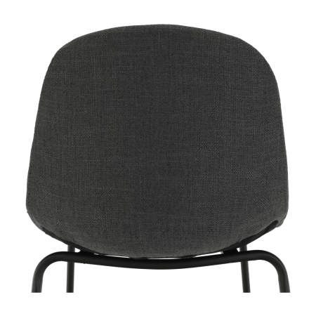 Scaun bar, material textil gri închis/metal, MARIOLA 2 NEW [17]