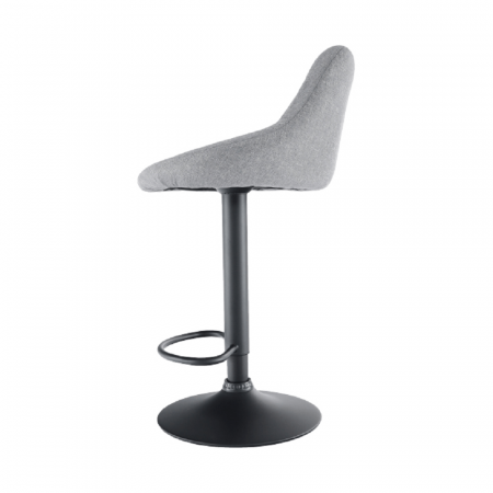 Scaun bar, material textil gri/negru, TERKAN [11]