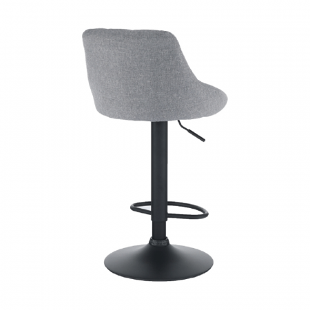 Scaun bar, material textil gri/negru, TERKAN [6]