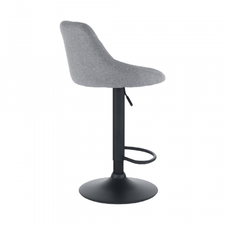 Scaun bar, material textil gri/negru, TERKAN [5]