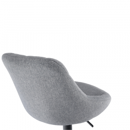 Scaun bar, material textil gri/negru, TERKAN [12]