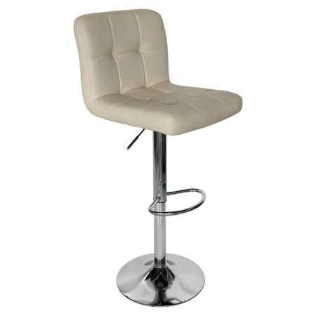 Scaun bar, piele ecologică bej/crom, KANDY 2 NEW [0]