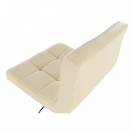 Scaun bar, piele ecologică bej/crom, KANDY NEW [9]