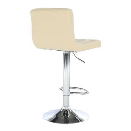 Scaun bar, piele ecologică bej/crom, KANDY NEW [4]
