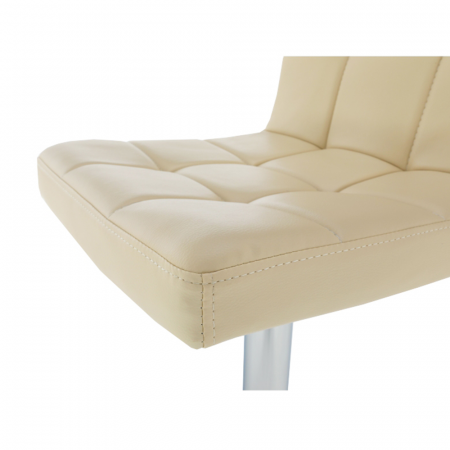 Scaun bar, piele ecologică bej/crom, KANDY NEW [6]